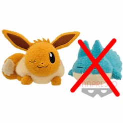 BANPRESTO Pokémon Relaxing Time Big Plush Toy - Eevee - - BANDAI